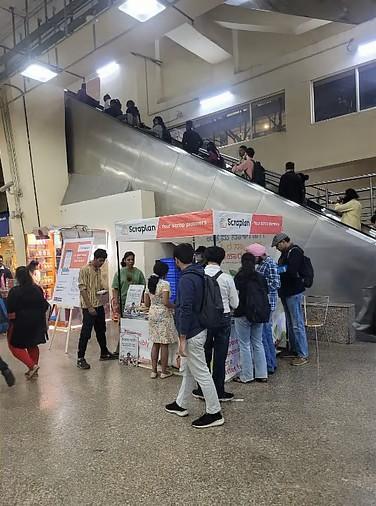 Books stall at Bengaluru metro stations